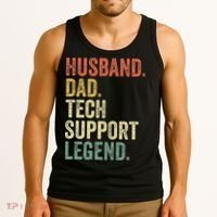 Tech Support Christmas Gifts For Dad Husband Tank Top thumb 3