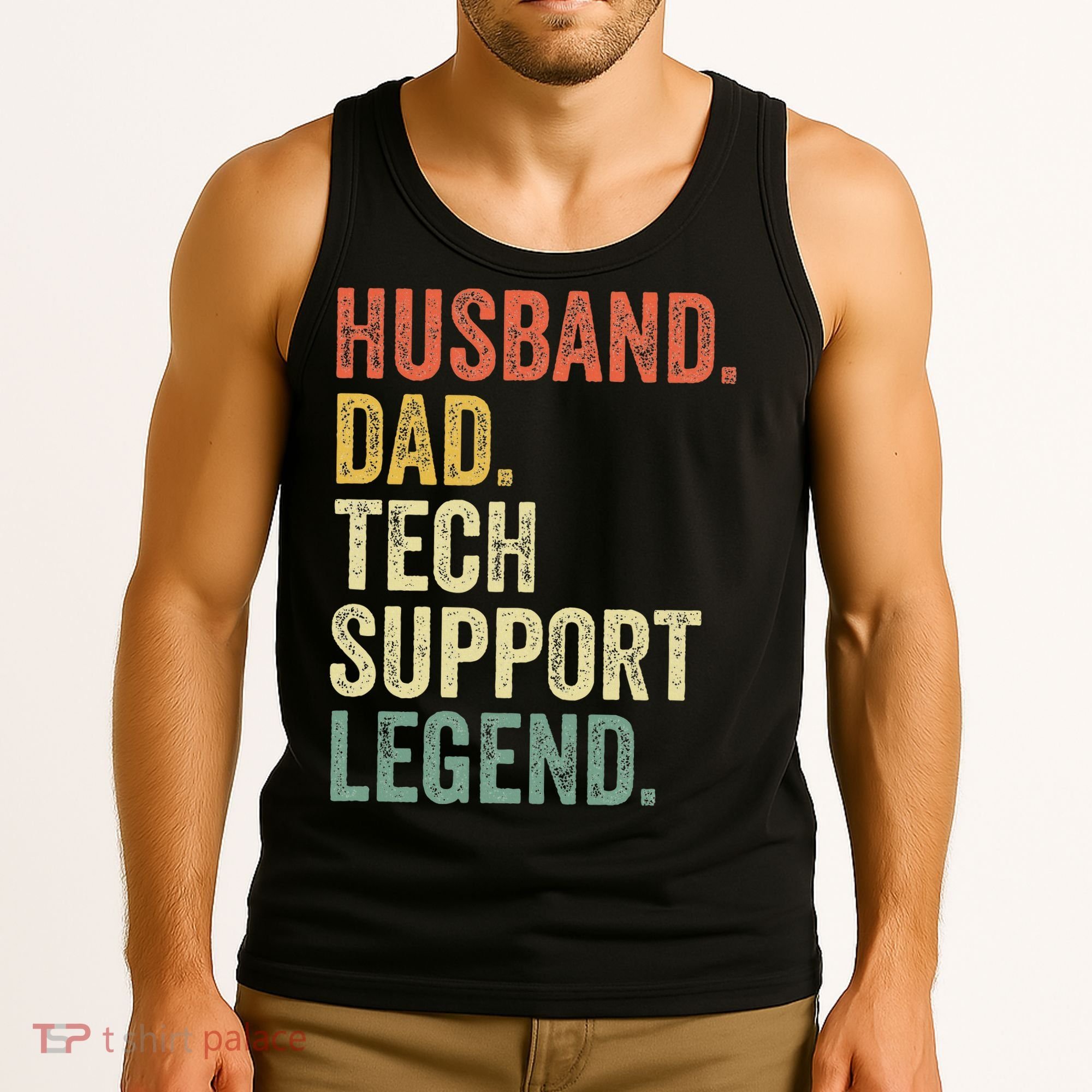 Tech Support Christmas Gifts For Dad Husband Tank Top