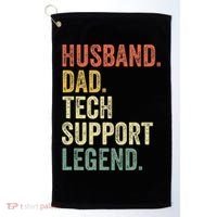 Tech Support Christmas Gifts For Dad Husband Golf Towel thumb 0