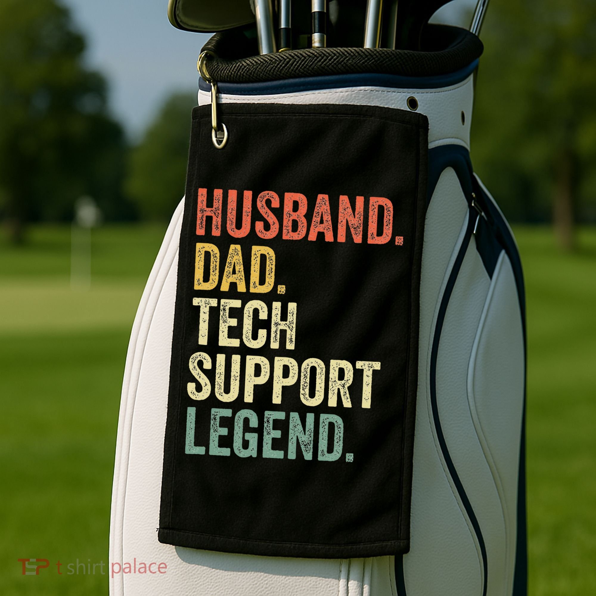 Tech Support Christmas Gifts For Dad Husband Golf Towel
