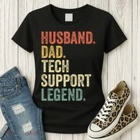 Tech Support Christmas Gifts For Dad Husband Women's T-Shirt thumb 3