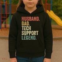 Tech Support Christmas Gifts For Dad Husband Kids Hoodie thumb 3