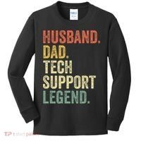 Tech Support Christmas Gifts For Dad Husband Kids Long Sleeve Shirt thumb 0