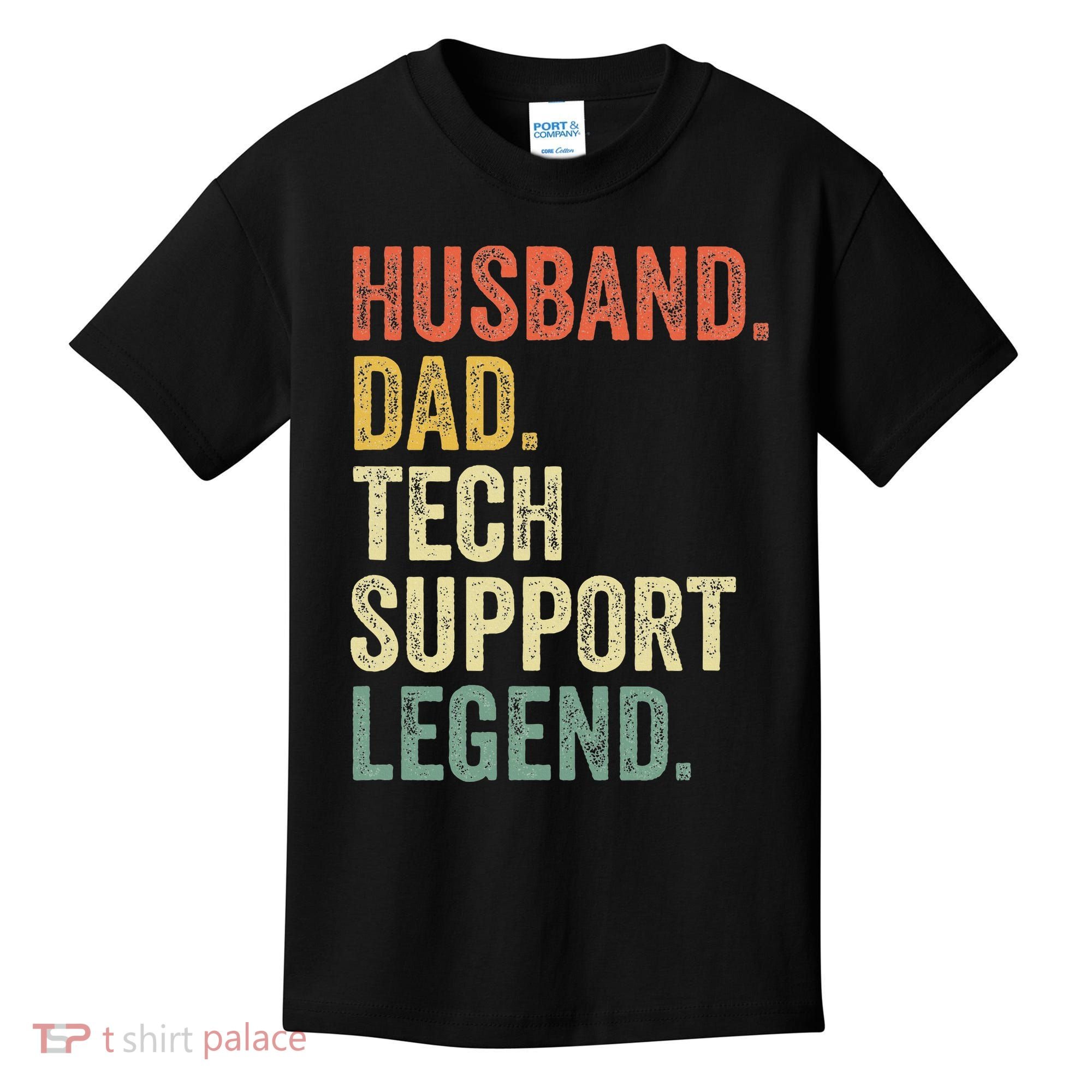 Tech Support Christmas Gifts For Dad Husband Kids T-Shirt