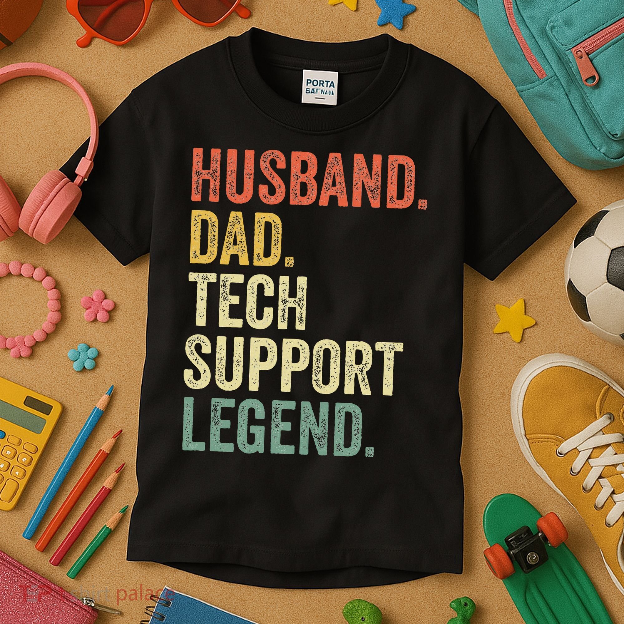 Tech Support Christmas Gifts For Dad Husband Kids T-Shirt