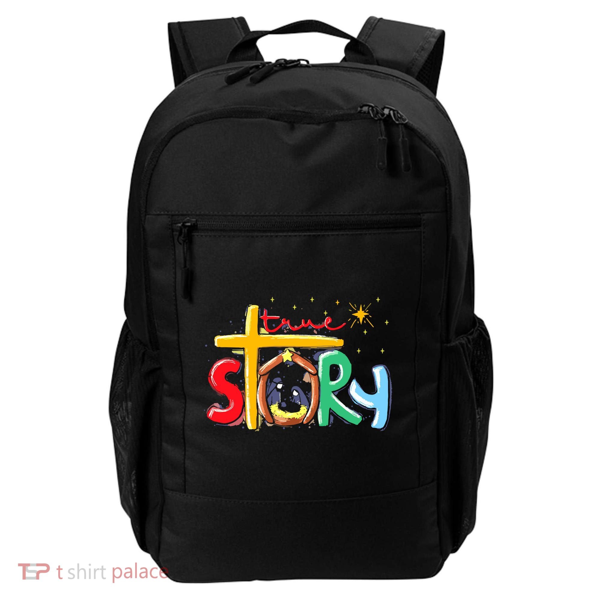 True Story Christmas Nativity Jesus Christian Backpack