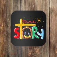 True Story Christmas Nativity Jesus Christian Coaster thumb 0