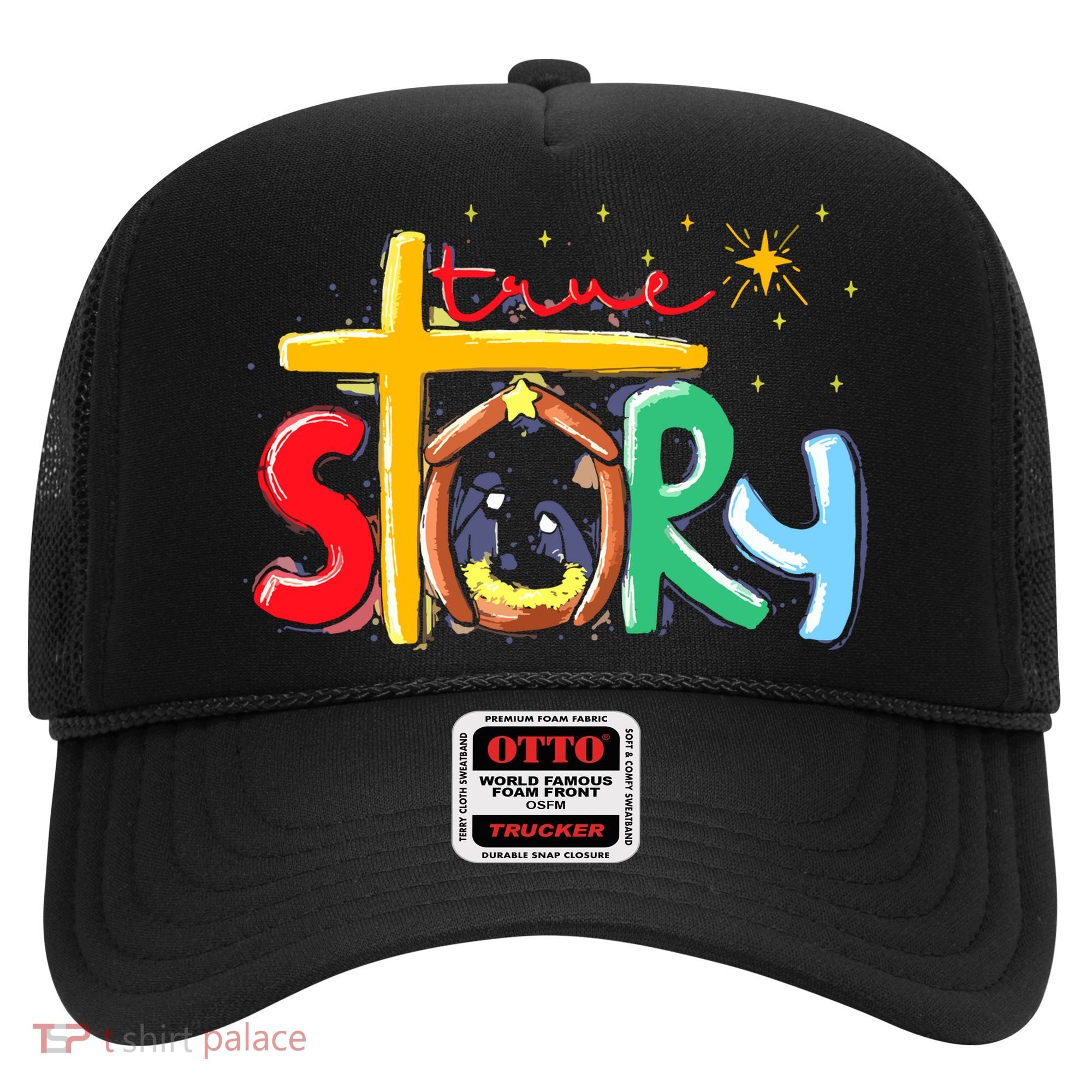 True Story Christmas Nativity Jesus Christian Hat