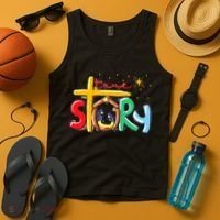 True Story Christmas Nativity Jesus Christian Tank Top thumb 4