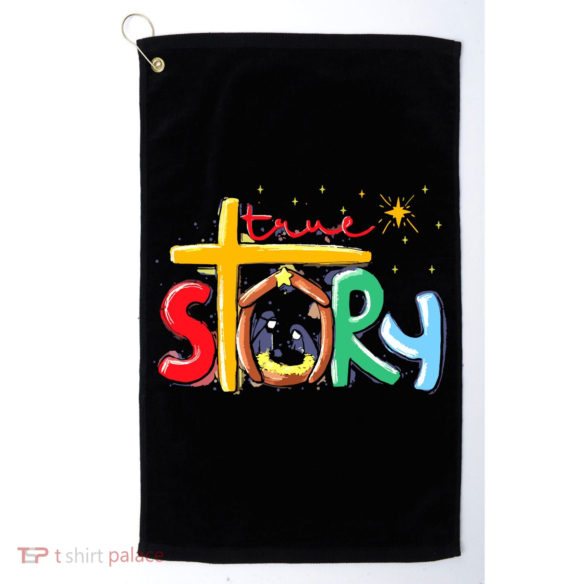 True Story Christmas Nativity Jesus Christian Golf Towel