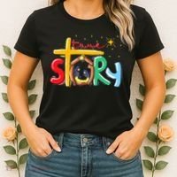 True Story Christmas Nativity Jesus Christian Women's T-Shirt thumb 2