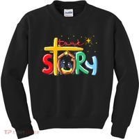 True Story Christmas Nativity Jesus Christian Kids Sweatshirt thumb 0
