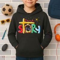 True Story Christmas Nativity Jesus Christian Kids Hoodie thumb 2