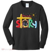 True Story Christmas Nativity Jesus Christian Kids Long Sleeve Shirt thumb 0