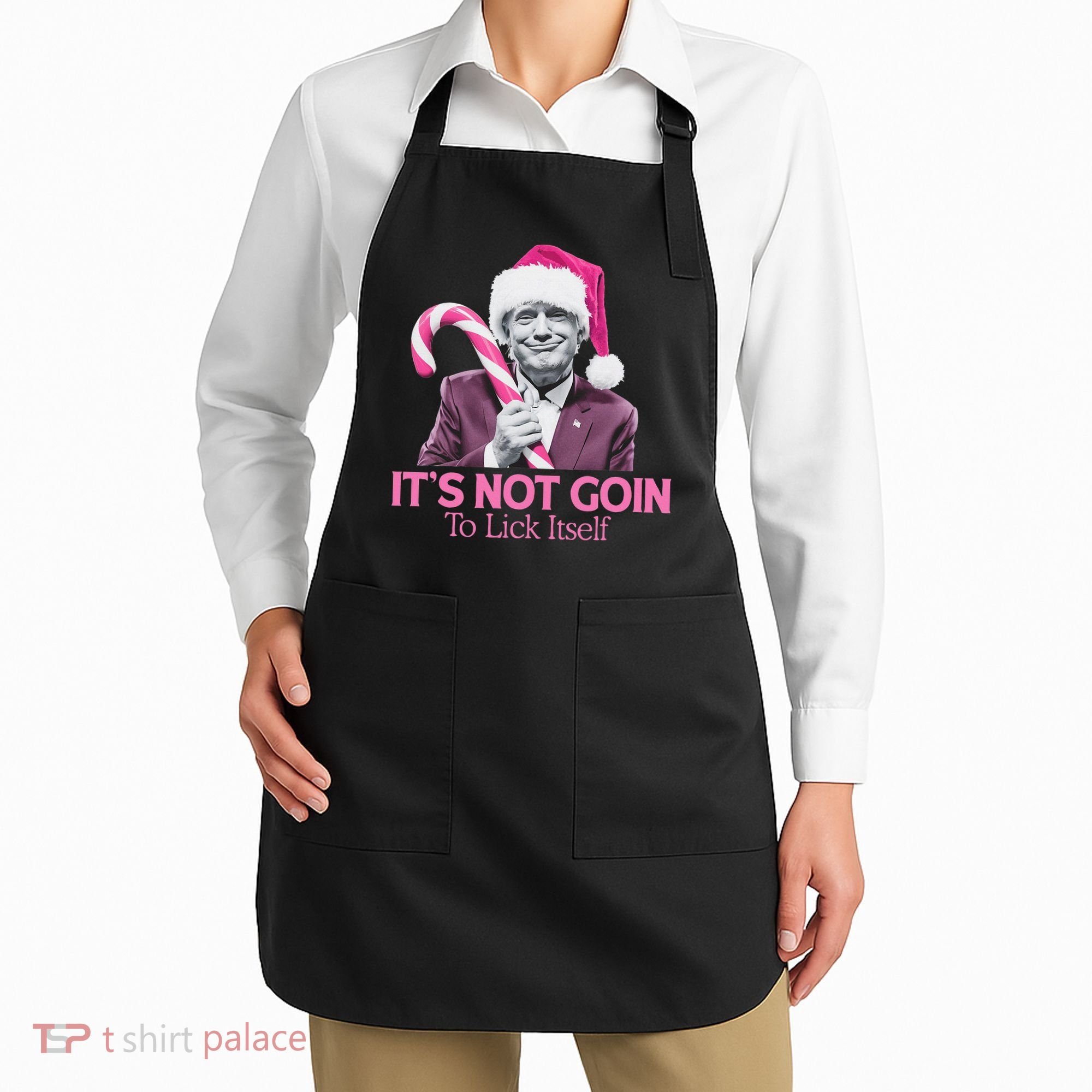 Trump Santa Christmas Maga Holiday Apron