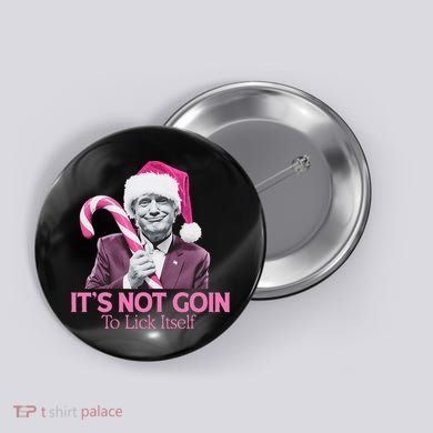 Trump Santa Christmas Maga Holiday Button