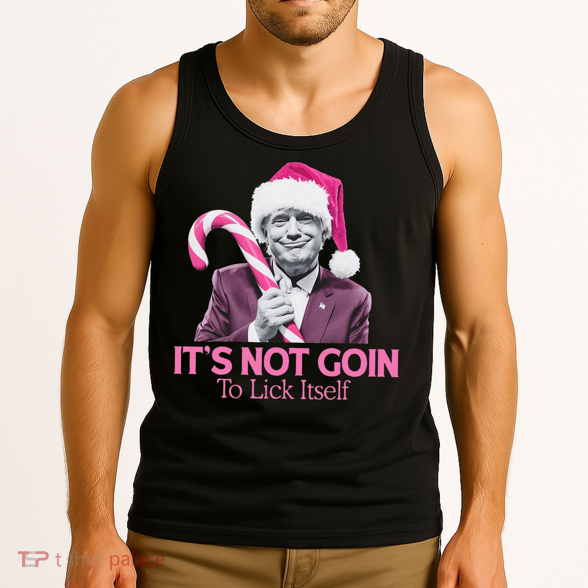 Trump Santa Christmas Maga Holiday Tank Top
