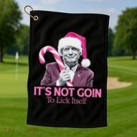 Trump Santa Christmas Maga Holiday Golf Towel thumb 1