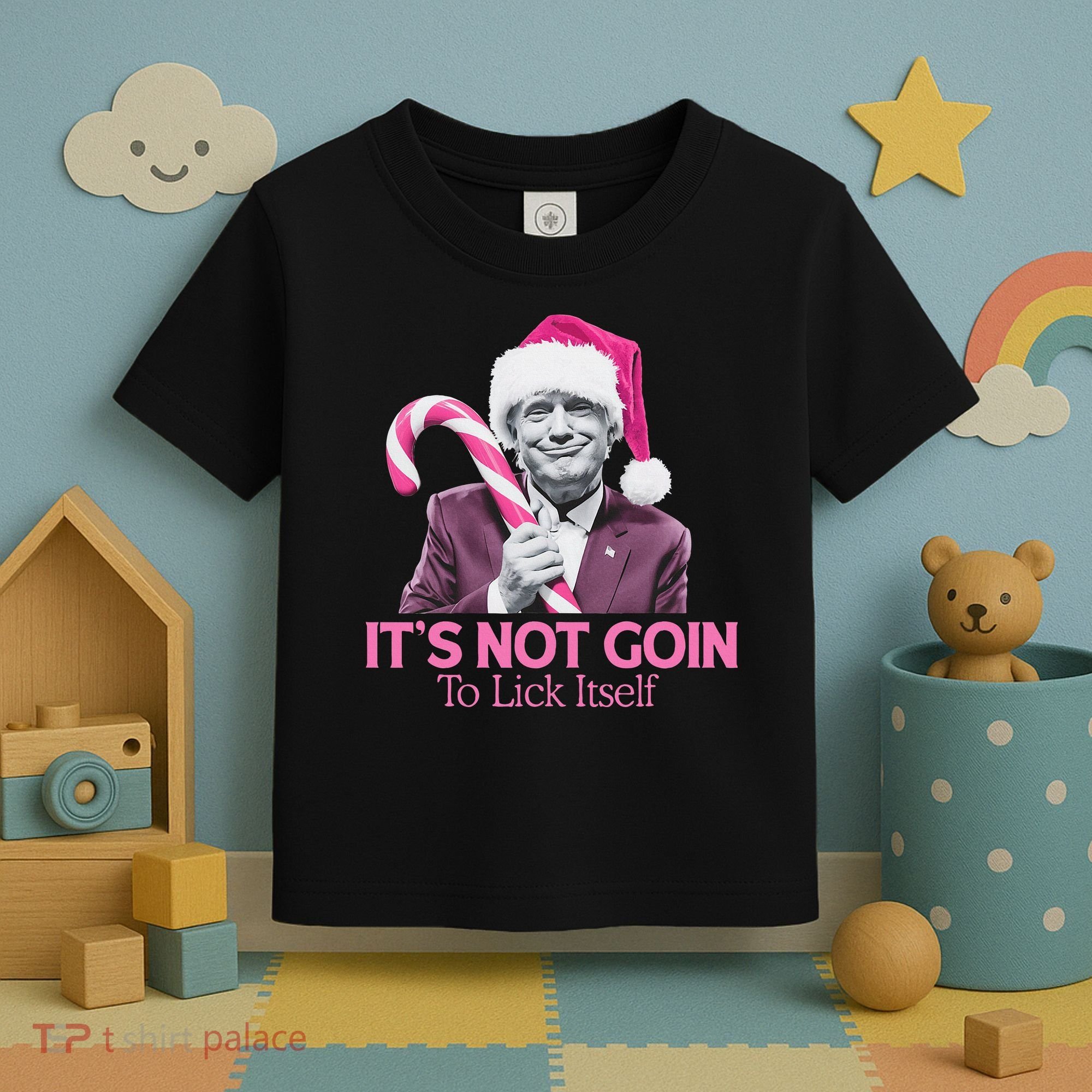 Trump Santa Christmas Maga Holiday Toddler T-Shirt