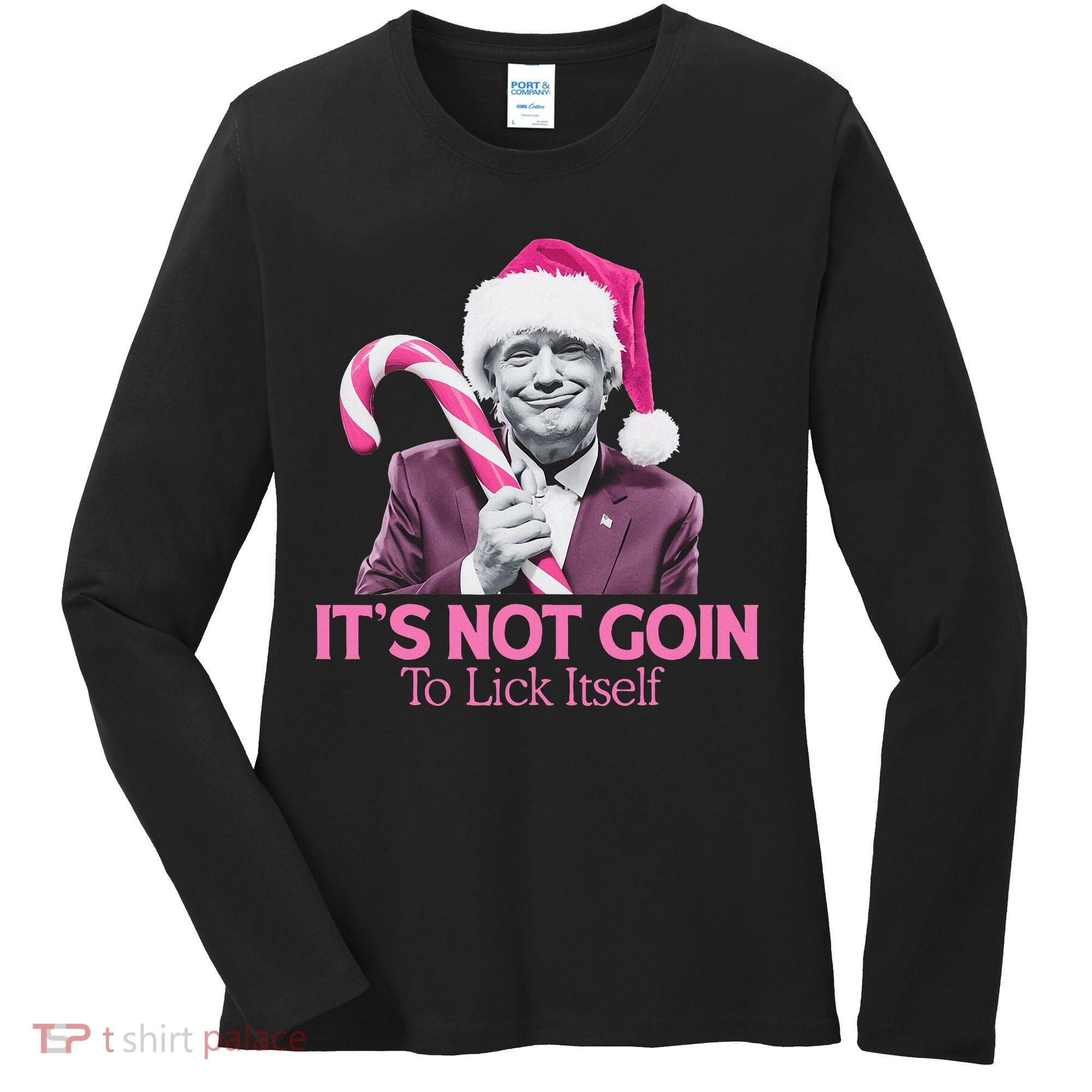Trump Santa Christmas Maga Holiday Women's Long Sleeve Shirt