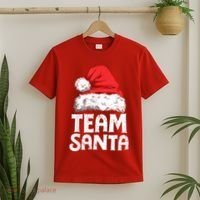 Team Santa Christmas Squad Family Matching Pajamas Boys Men T-Shirt thumb 2