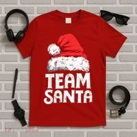 Team Santa Christmas Squad Family Matching Pajamas Boys Men T-Shirt thumb 5