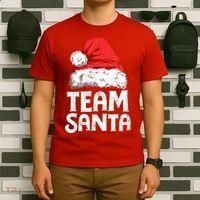 Team Santa Christmas Squad Family Matching Pajamas Boys Men T-Shirt thumb 6