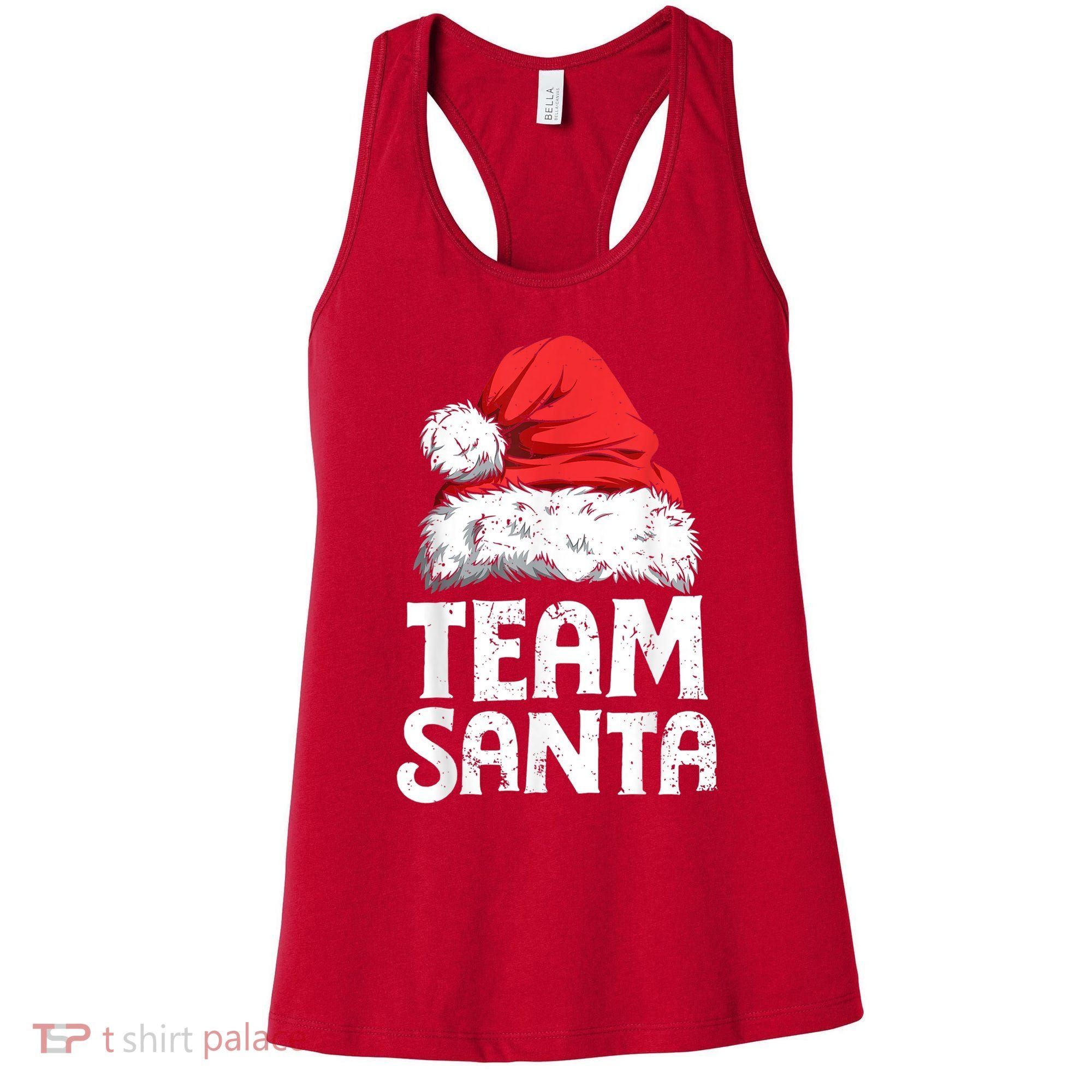 Team Santa Christmas Squad Family Matching Pajamas Boys Men Women's Tank Top