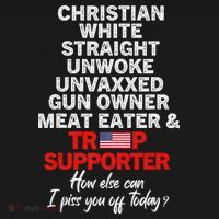 Trump Supporter Christian White Straight Unwoke Unvaxxed Visor thumb 3
