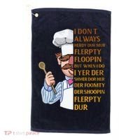 The Swedish Chef I Dont Always Herdy Dur Mur Golf Towel thumb 0