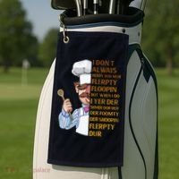 The Swedish Chef I Dont Always Herdy Dur Mur Golf Towel thumb 2