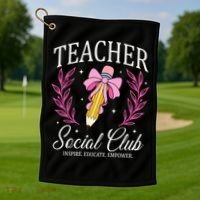 Teacher Social Club Golf Towel thumb 1