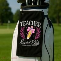 Teacher Social Club Golf Towel thumb 2