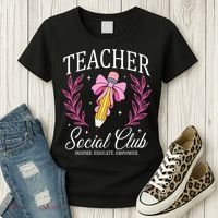 Teacher Social Club Women's T-Shirt thumb 3