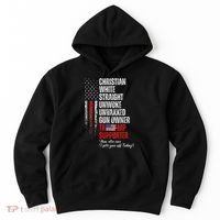 Trump Supporter Christian White Straight Unwoke Hoodie thumb 0