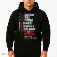 Trump Supporter Christian White Straight Unwoke Hoodie thumb 2