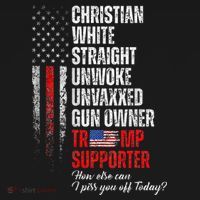 Trump Supporter Christian White Straight Unwoke Sweatshirt thumb 3