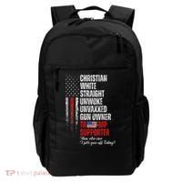 Trump Supporter Christian White Straight Unwoke Backpack thumb 0