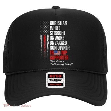 Trump Supporter Christian White Straight Unwoke Hat