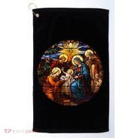 True Story Christmas Nativity Jesus Christian Golf Towel thumb 0