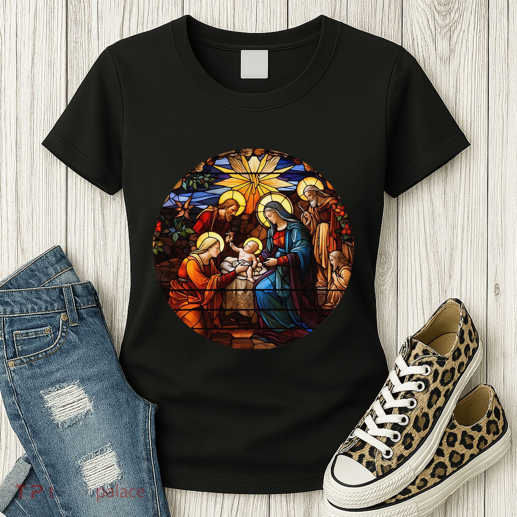 True Story Christmas Nativity Jesus Christian Women's T-Shirt
