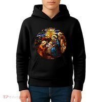 True Story Christmas Nativity Jesus Christian Kids Hoodie thumb 4