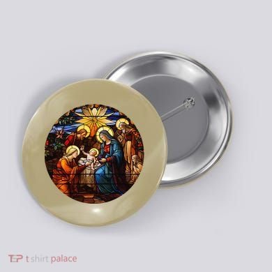 True Story Christmas Nativity Jesus Christian Button