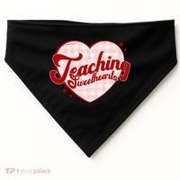 Teaching Sweethearts Cute Valentines Day Teacher USA-Made Doggie Bandana thumb 0
