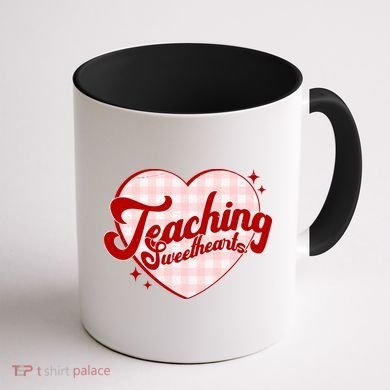 Teaching Sweethearts Cute Valentines Day Teacher Coffee Mug back