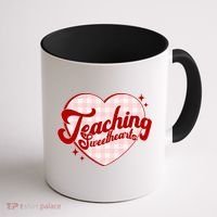 Teaching Sweethearts Cute Valentines Day Teacher Coffee Mug thumb 1