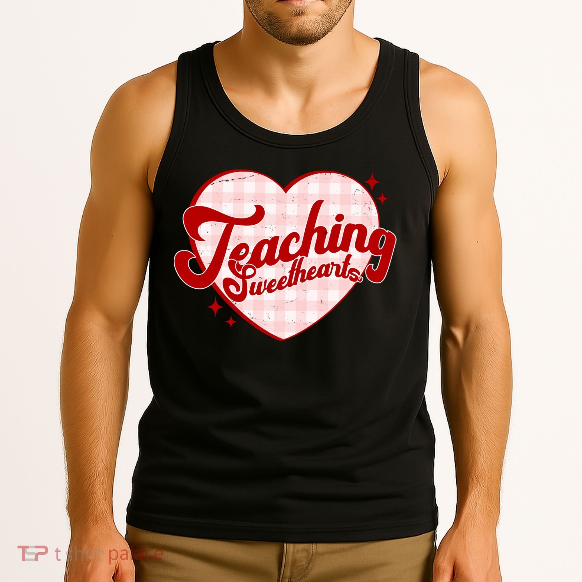 Teaching Sweethearts Cute Valentines Day Teacher Tank Top