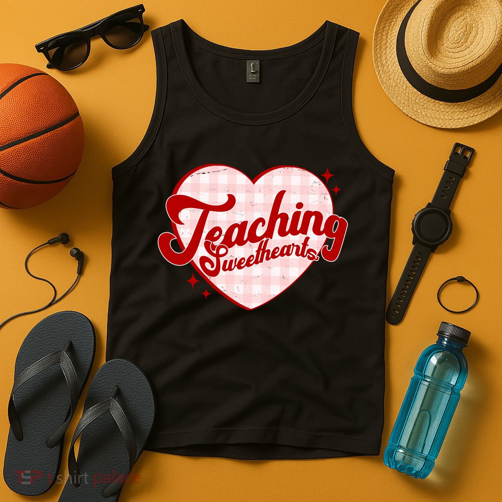 Teaching Sweethearts Cute Valentines Day Teacher Tank Top