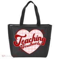Teaching Sweethearts Cute Valentines Day Teacher Tote Bag thumb 0