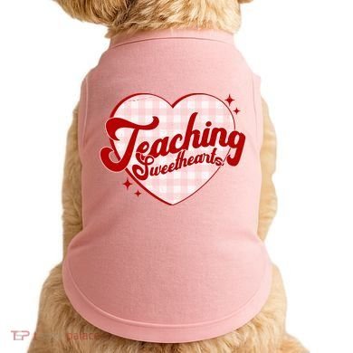 Teaching Sweethearts Cute Valentines Day Teacher Doggie Tank